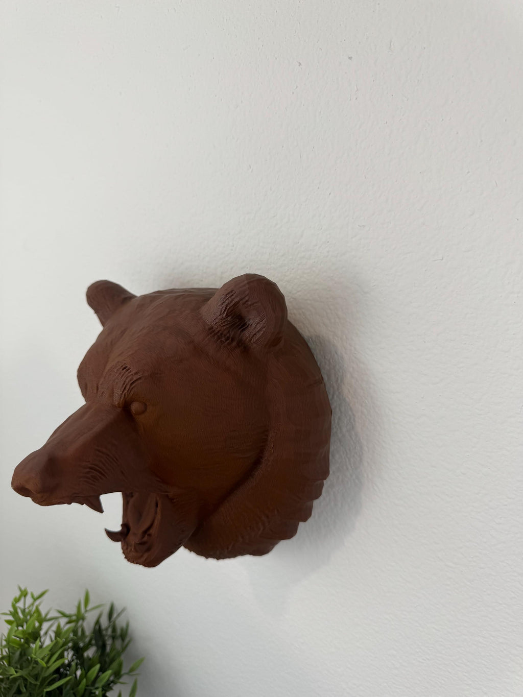 Aged Bronze Bear Head Wall Mount: Rustic Lodge Decor
