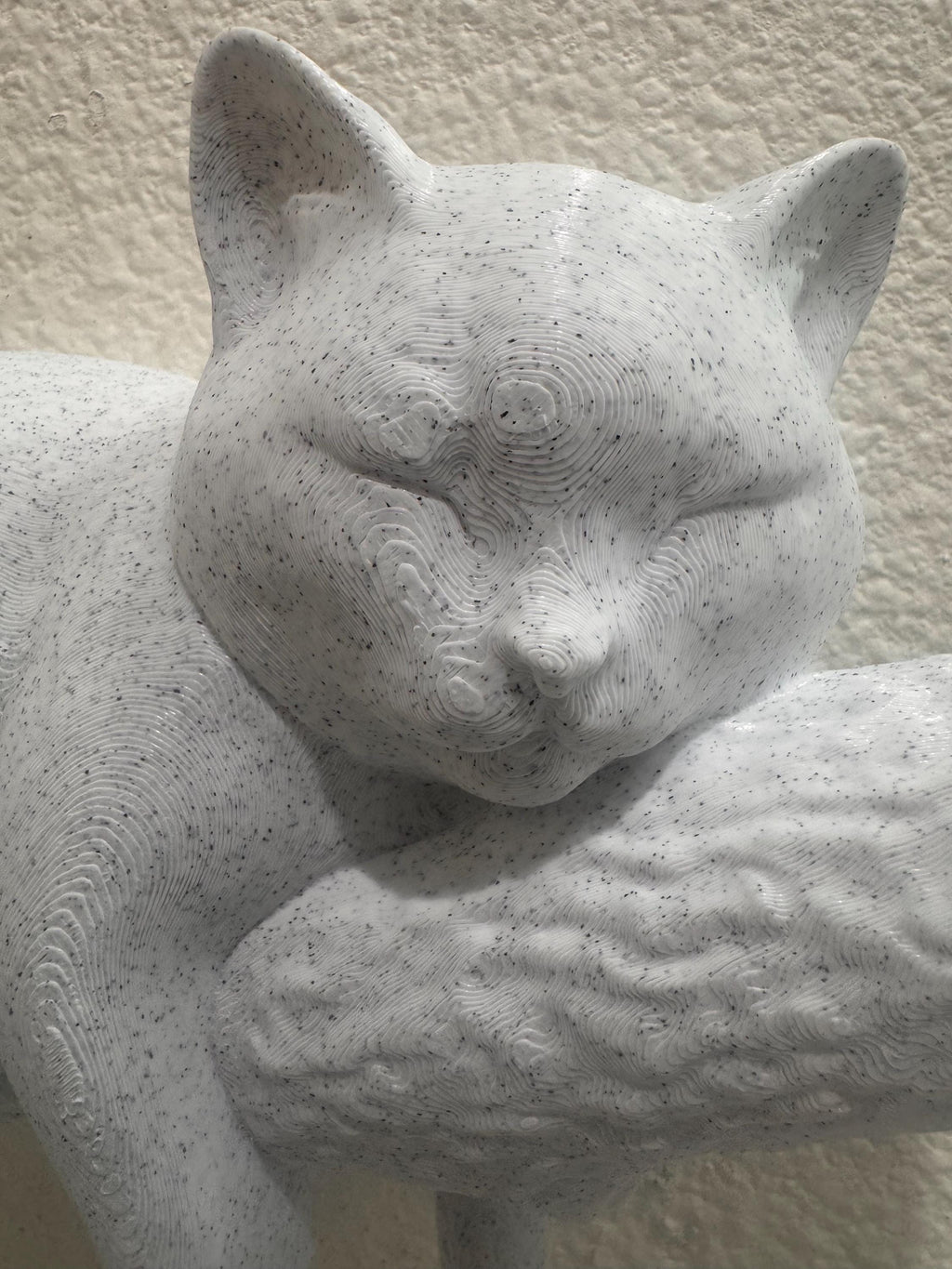 Sleeping Cat Wall Sculpture | Cozy Cat on Branch Home Decor | Cute Animal Lover Gift | Modern Minimalist Cat Wall Art | Feline Room Accent