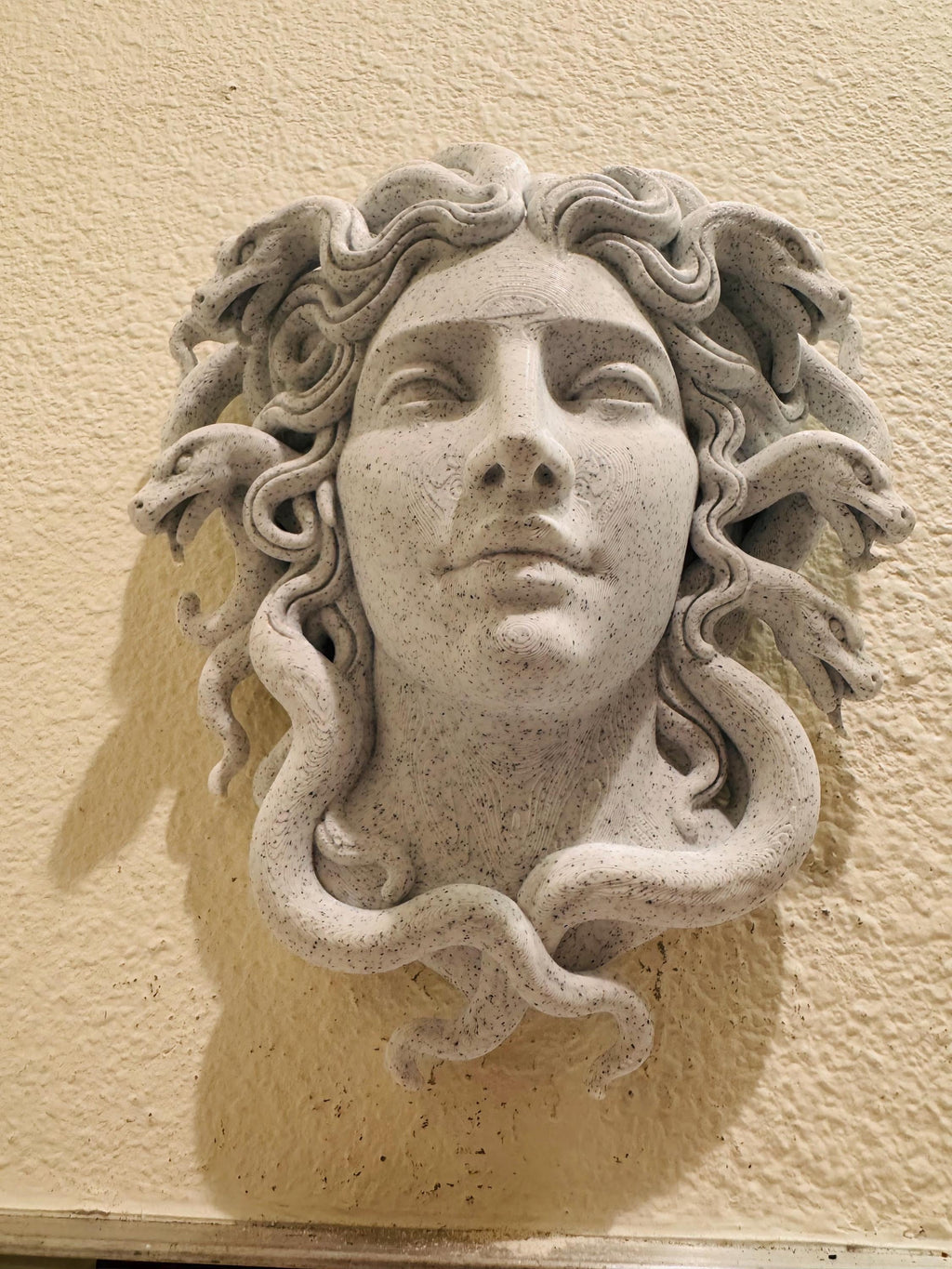 Medusa Wall Sculpture | Greek Goddess Stone Face Decor | Mythology Wall Art | Ancient Gorgon Statue for Home or Office