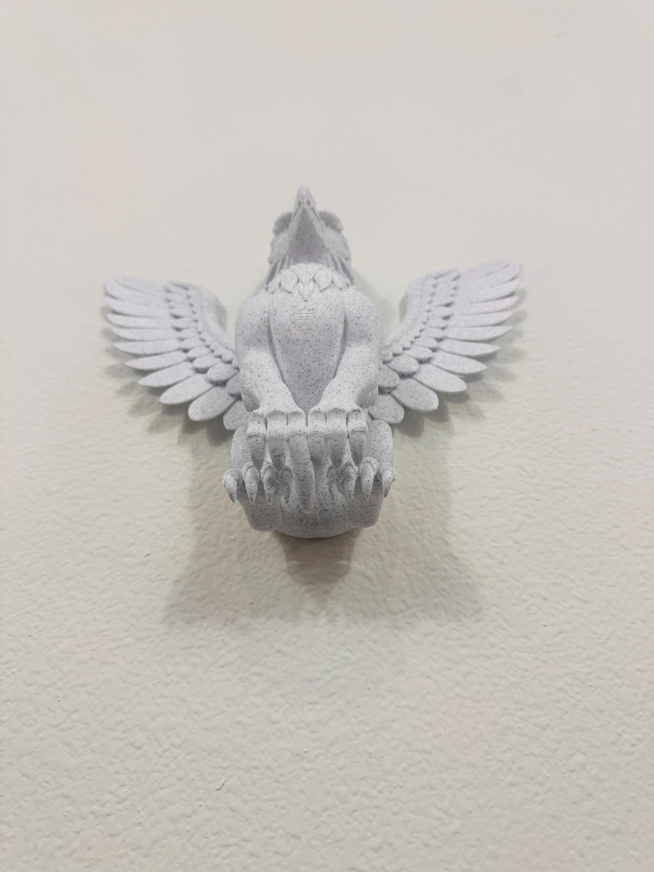 Griffin Wall Mounted Sculpture | Winged Mythical Creature Decor | Fantasy Guardian Wall Art | Unique Home Accent | Mythical Wall Decor