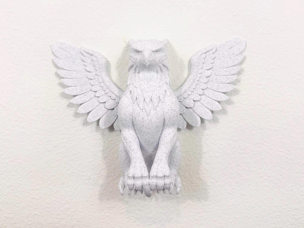 Griffin Wall Mounted Sculpture | Winged Mythical Creature Decor | Fantasy Guardian Wall Art | Unique Home Accent | Mythical Wall Decor