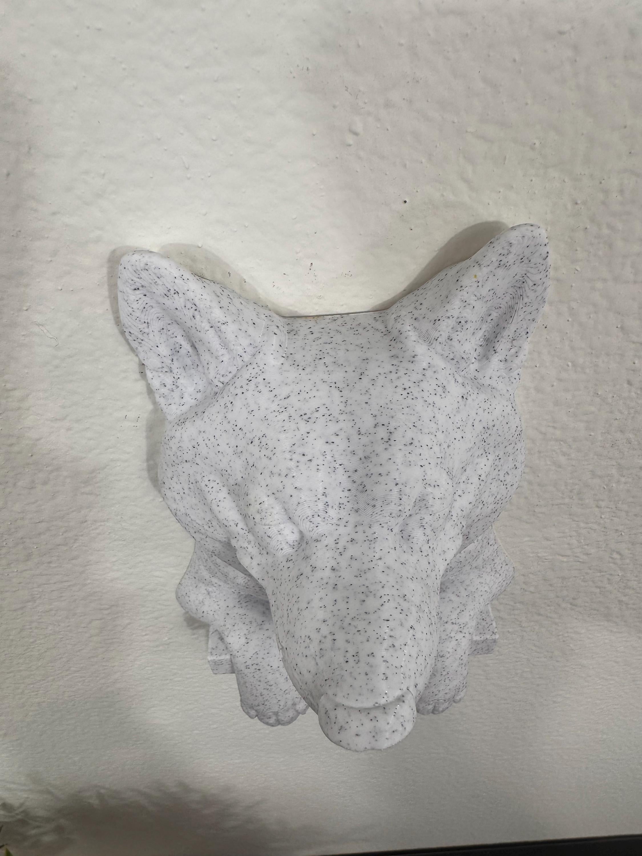 Husky Wall Mounted Sculpture | Happy Husky Wall Hanging Decor | Cute Dog Home Accent | Smiling Husky Art Gift for Dog Lovers
