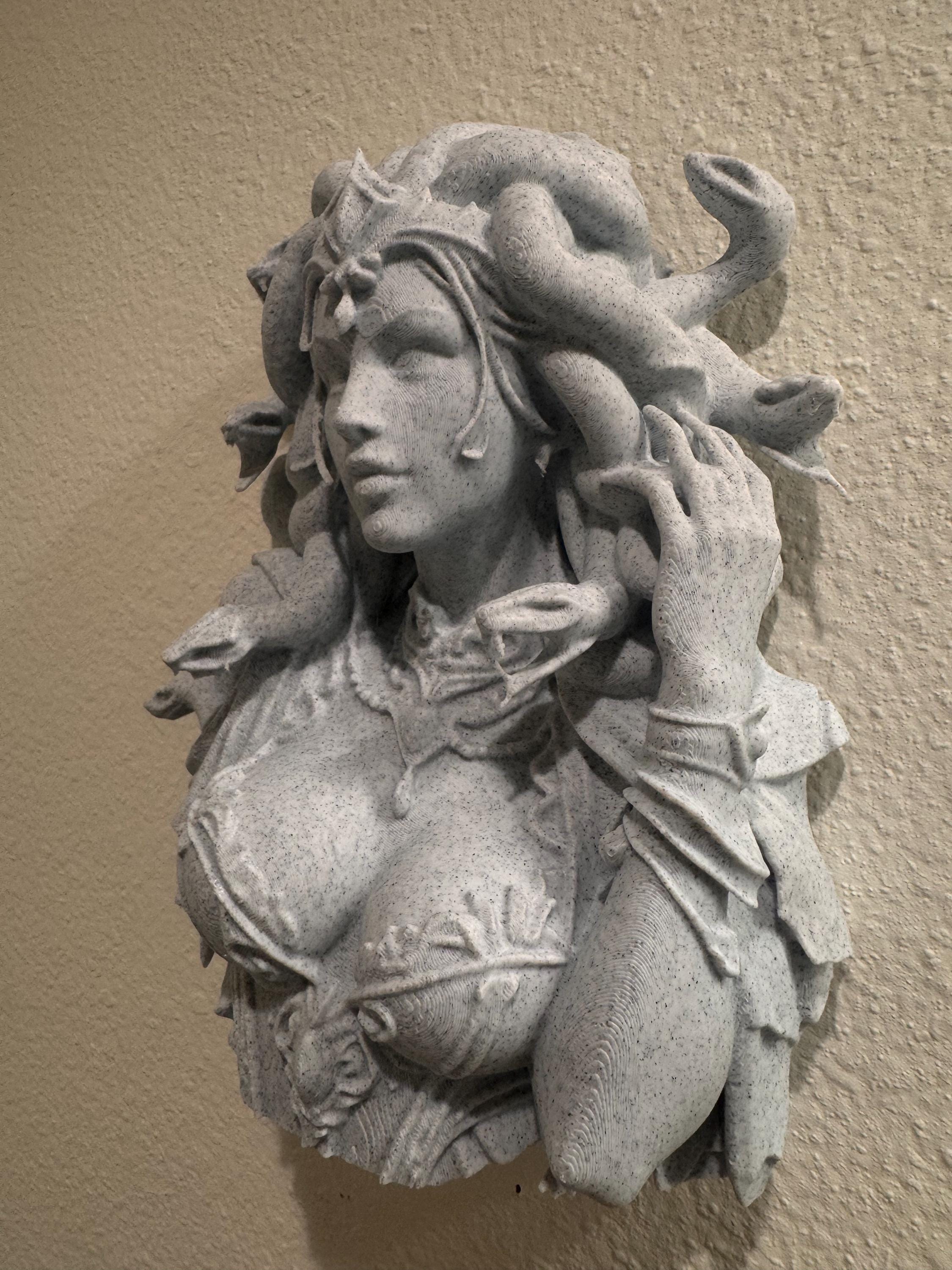 Medusa Bust Wall Sculpture | Snake Goddess Head Decor | Dark Academia Wall Art | Gorgon Bust Decor | Mythology Wall Hanging | Feminist Gift