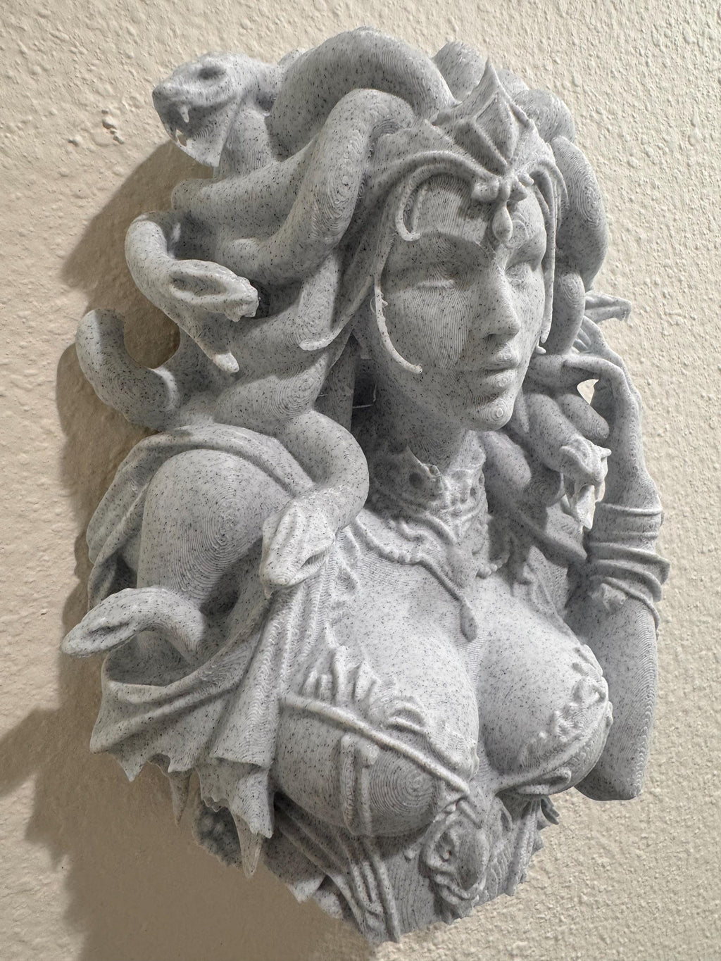 Medusa Bust Wall Sculpture | Snake Goddess Head Decor | Dark Academia Wall Art | Gorgon Bust Decor | Mythology Wall Hanging | Feminist Gift