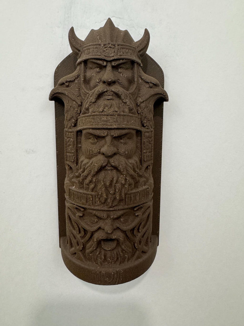 Viking Wall Art Norse Gods Relief Sculpture | Odin Inspired Wood Look Wall Hanging | Scandinavian Mythology Home Decor