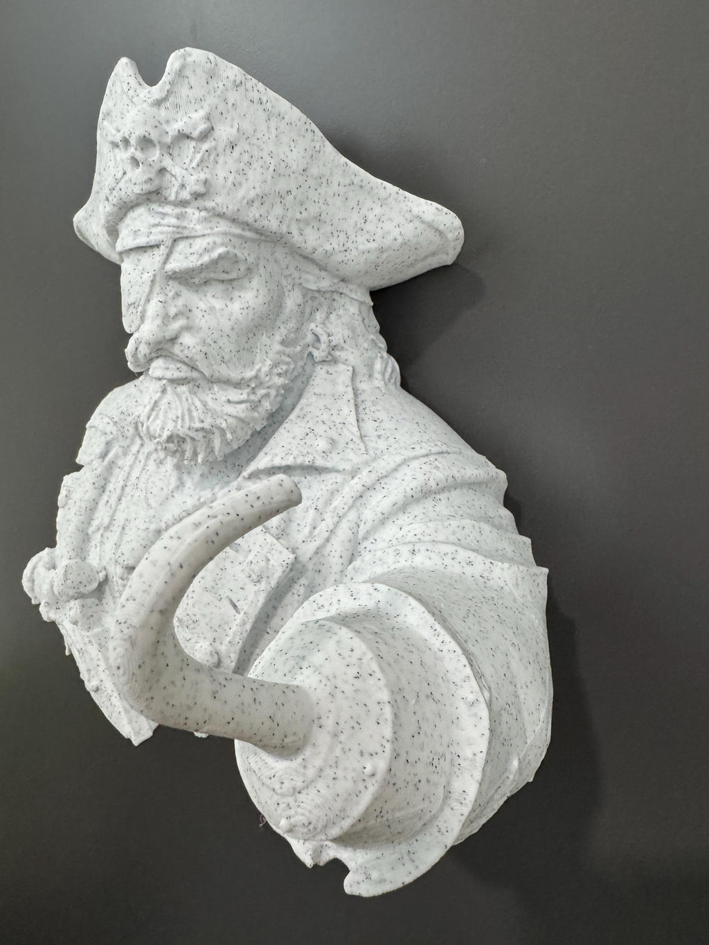 Pirate Skull Wall Key Holder Hook Nautical Gothic Decor Pirate Captain Wall Mount Entryway Man Cave Coastal Home Decor