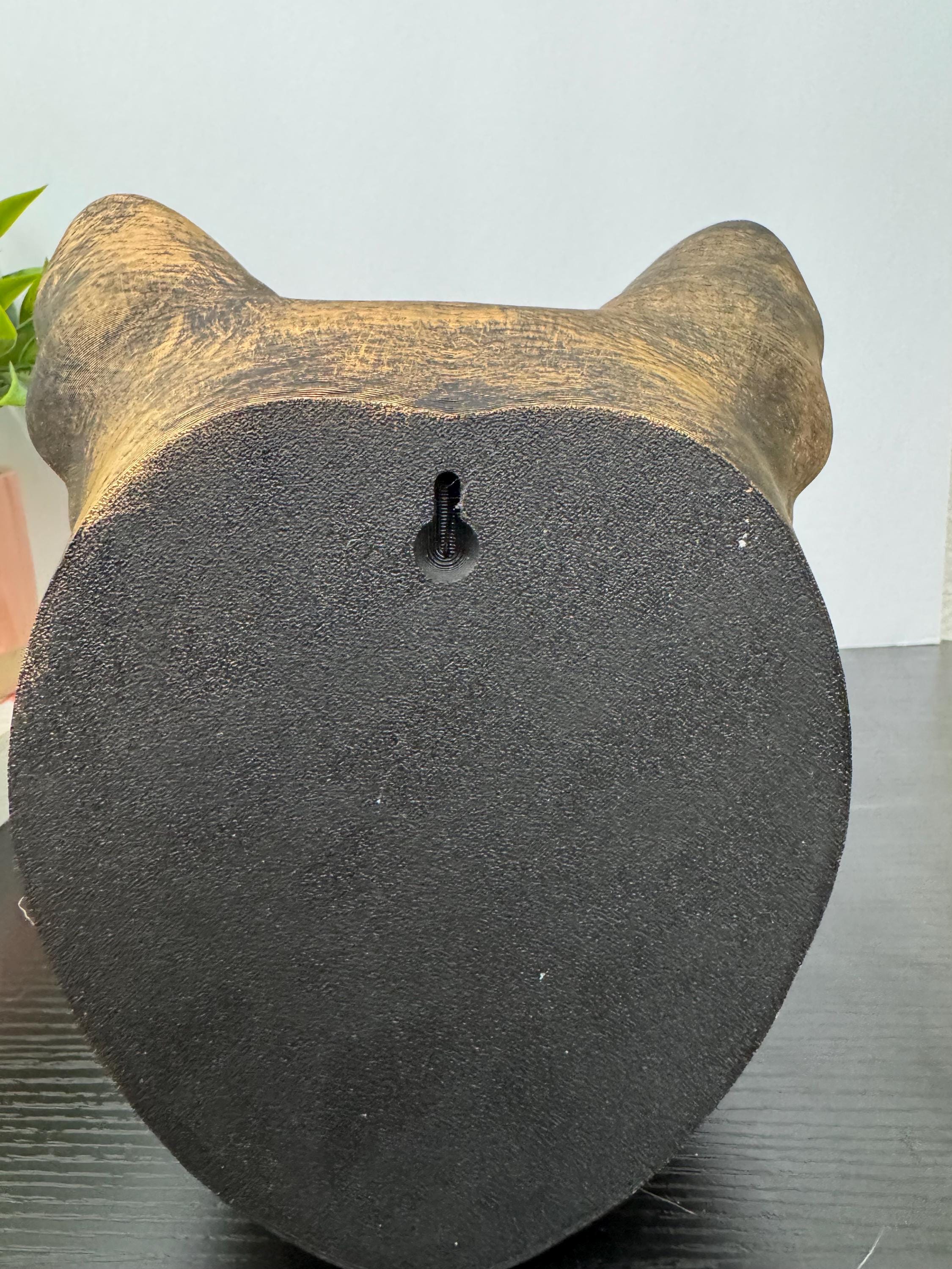 Hand Painted French Bulldog Wall Mount Sculpture: 3D Printed Dog with Sunglasses