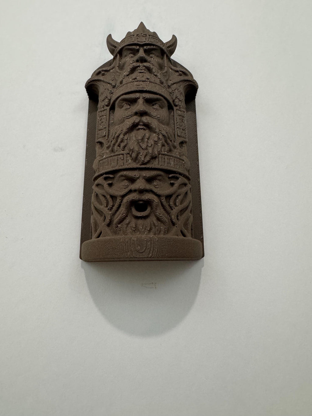 Viking Wall Art Norse Gods Relief Sculpture | Odin Inspired Wood Look Wall Hanging | Scandinavian Mythology Home Decor