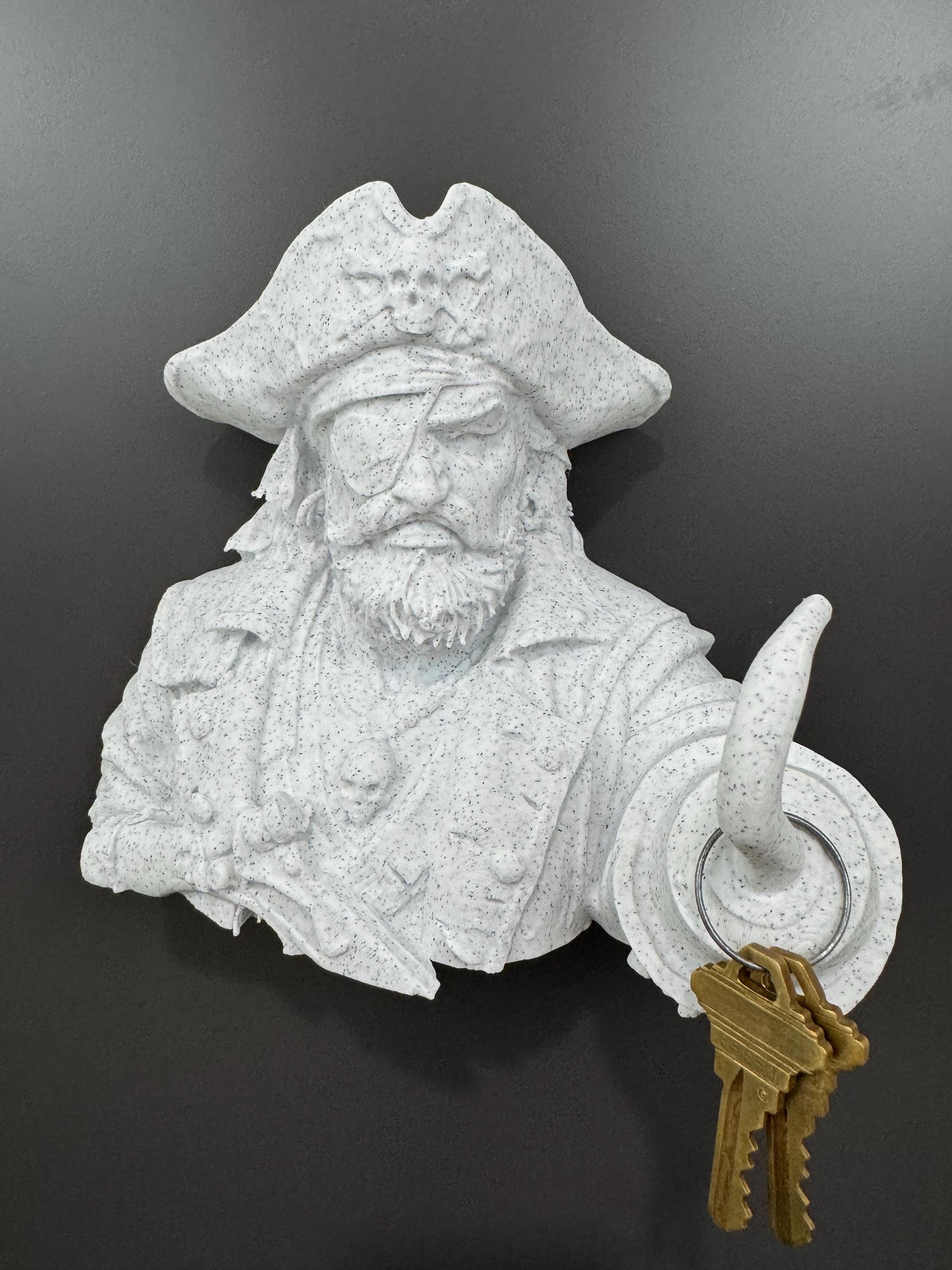 Pirate Skull Wall Key Holder Hook Nautical Gothic Decor Pirate Captain Wall Mount Entryway Man Cave Coastal Home Decor