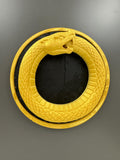 Ouroboros Wall Sculpture | Snake Eating Tail Wall Art | Alchemy Symbol Decor | Mystical Gold Snake Plaque | Gothic Witchy Wall Decor