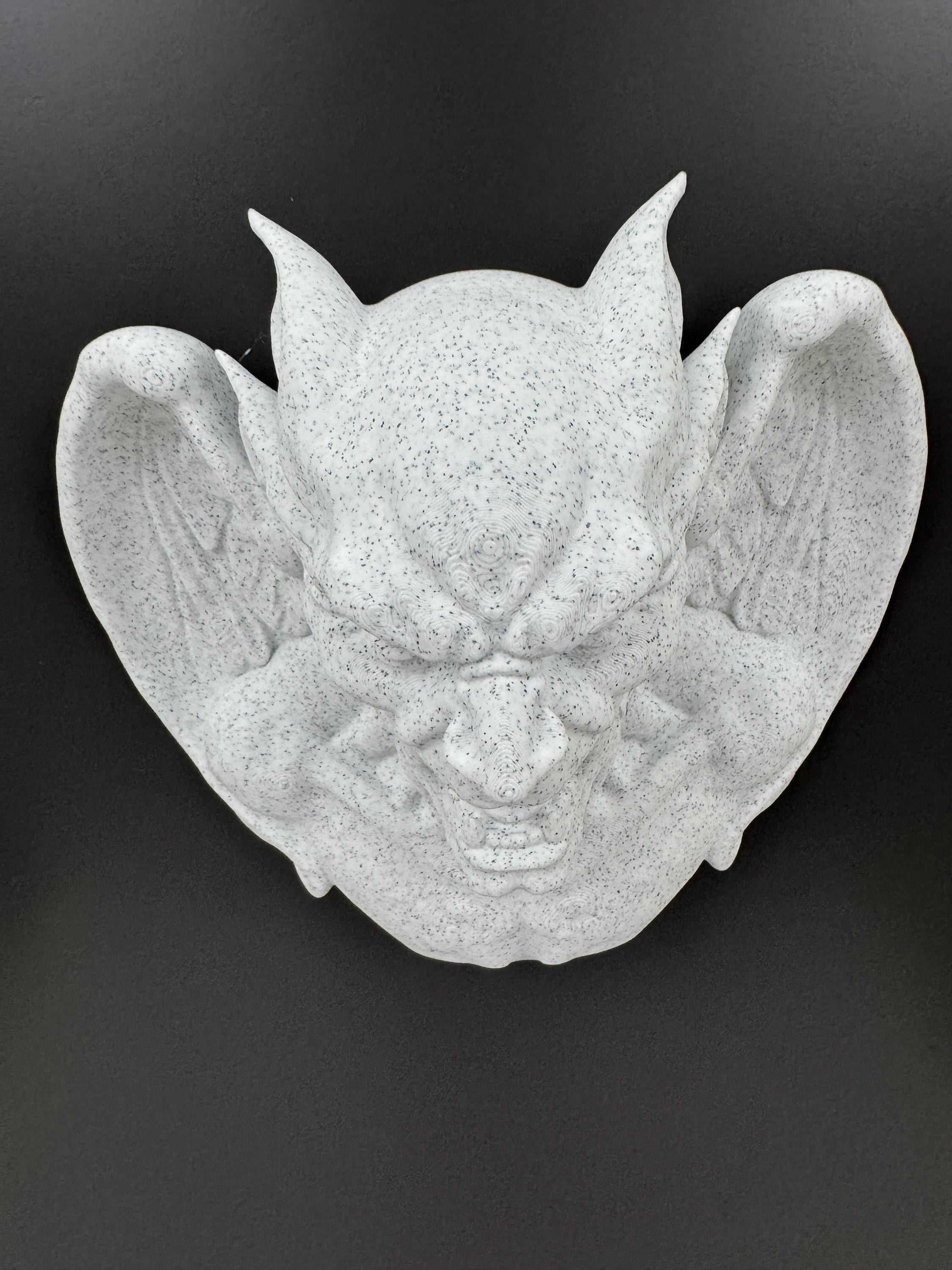 Gargoyle Wall Sculpture, Gothic Winged Demon Decor, Stone Wall Art, Hand Finished Gothic Gift