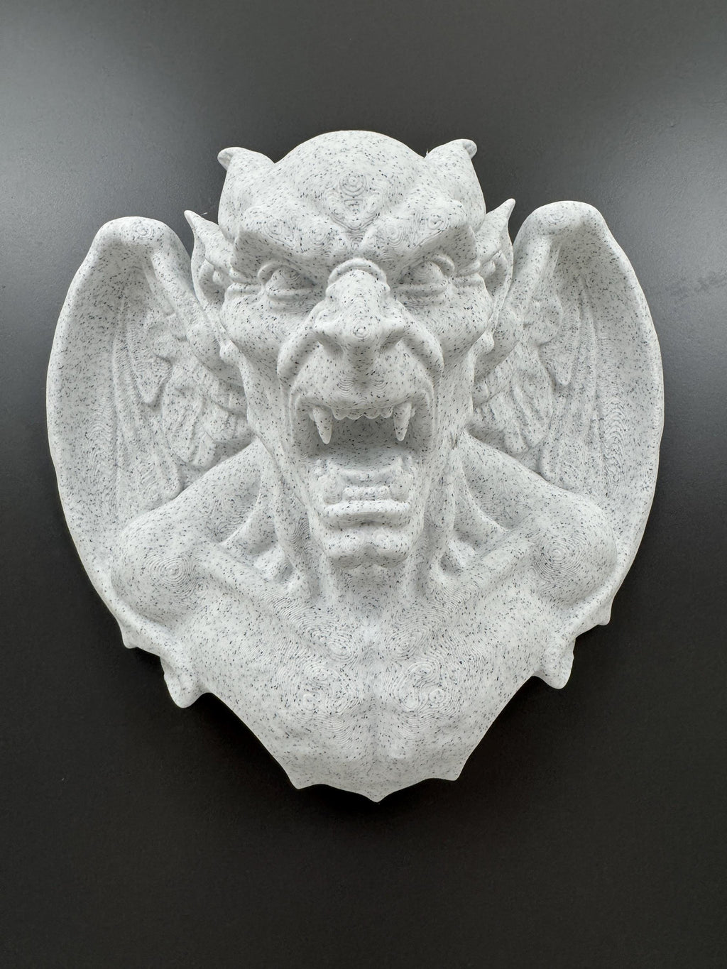 Gargoyle Wall Sculpture, Gothic Winged Demon Decor, Stone Wall Art, Hand Finished Gothic Gift