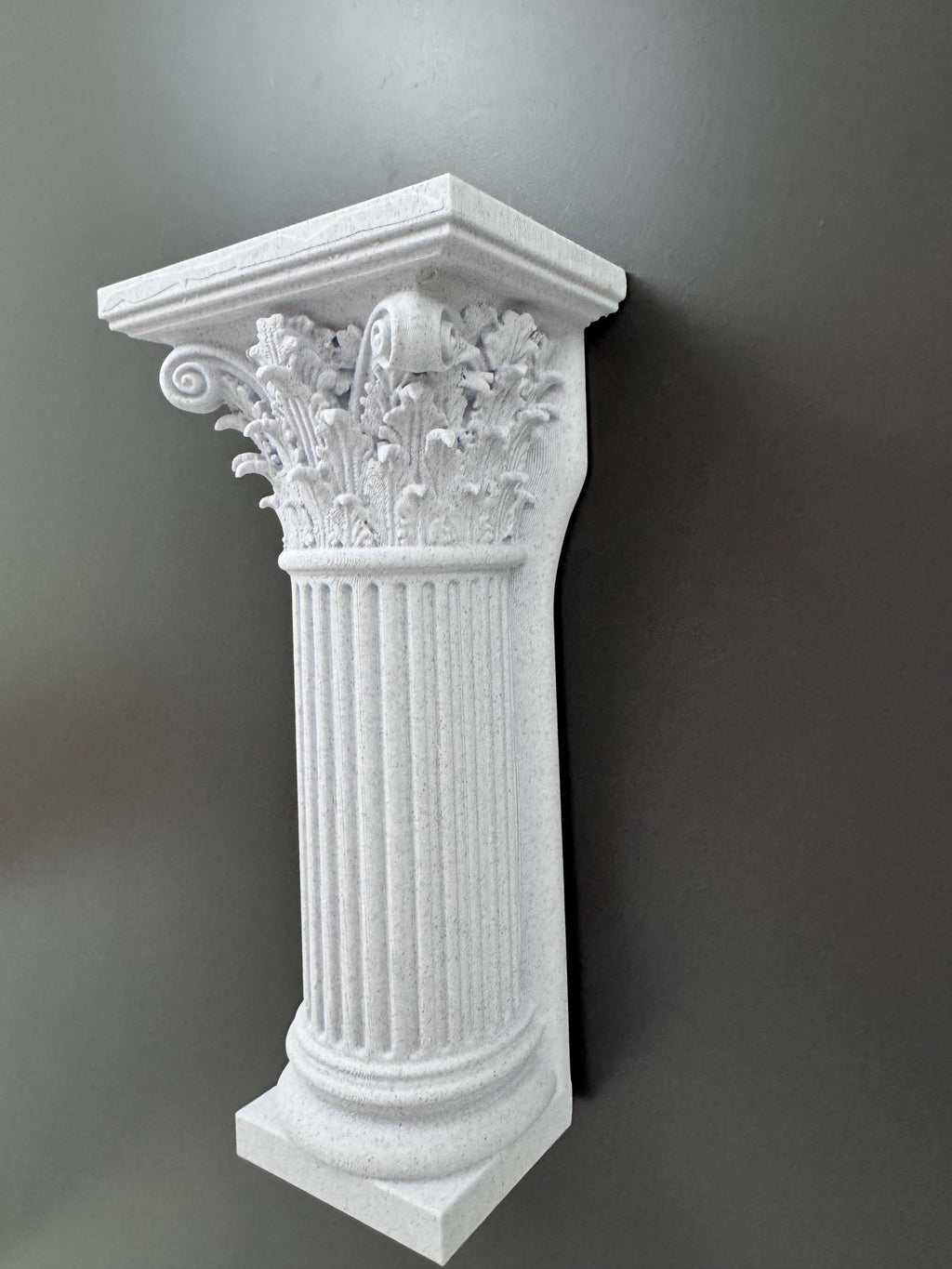 Column Wall Shelf | Greek Corinthian Pillar Sconce | Roman Architecture Decor | Classical Floating Display | Dark Academia Housewarming Gift