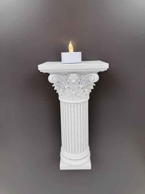 Column Wall Shelf | Greek Corinthian Pillar Sconce | Roman Architecture Decor | Classical Floating Display | Dark Academia Housewarming Gift