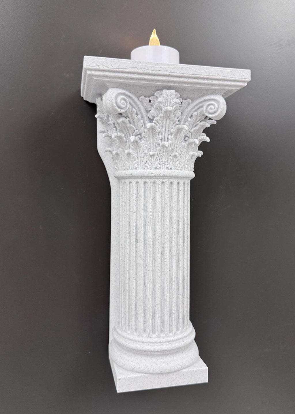 Column Wall Shelf | Greek Corinthian Pillar Sconce | Roman Architecture Decor | Classical Floating Display | Dark Academia Housewarming Gift