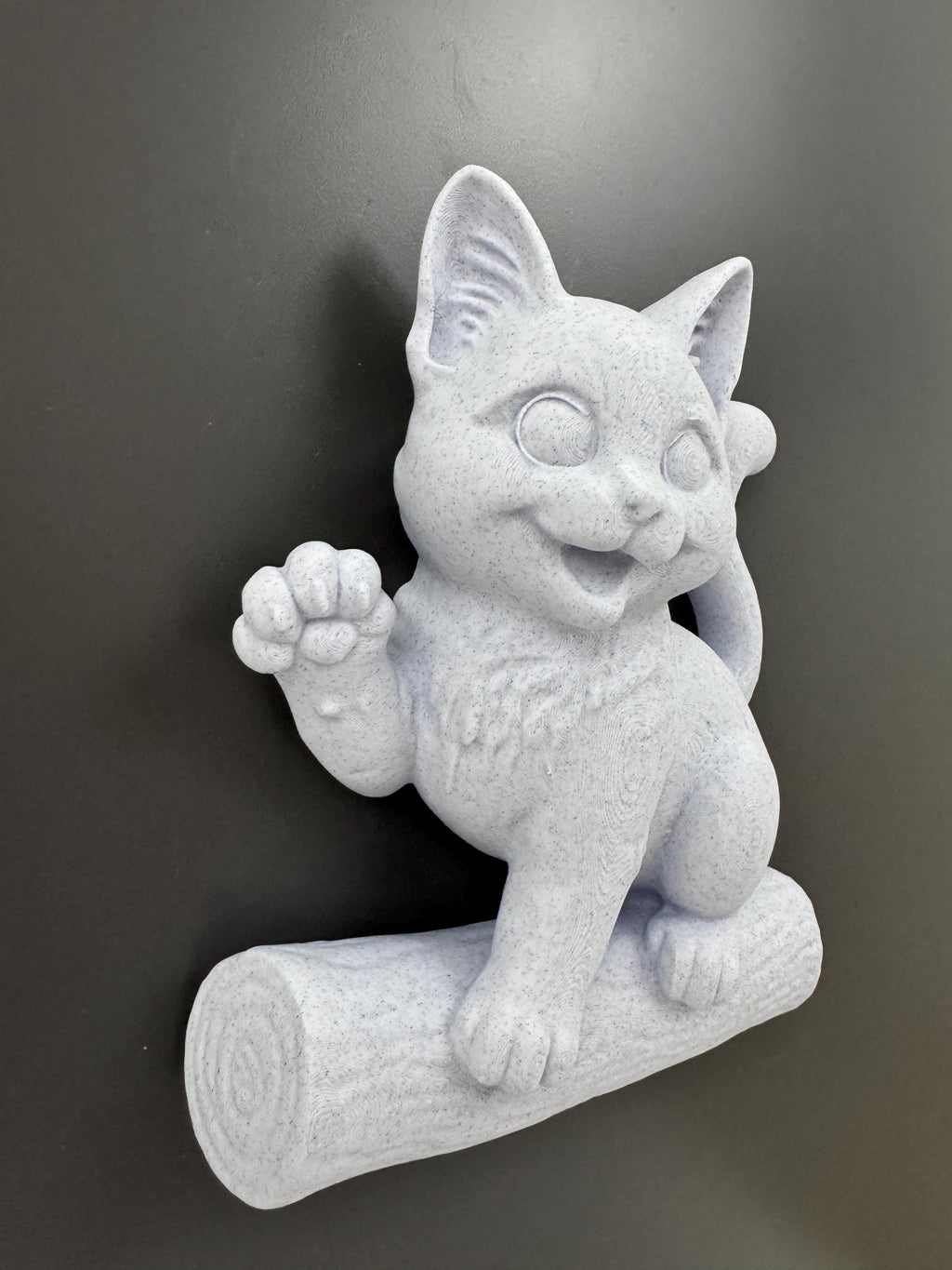 Cat Wall Sculpture | Kitten Wall Art | Cat Lover Gift | Funny Cat Wall Hanging | Nursery Animal Decor | Smiling Cat Wall Mount
