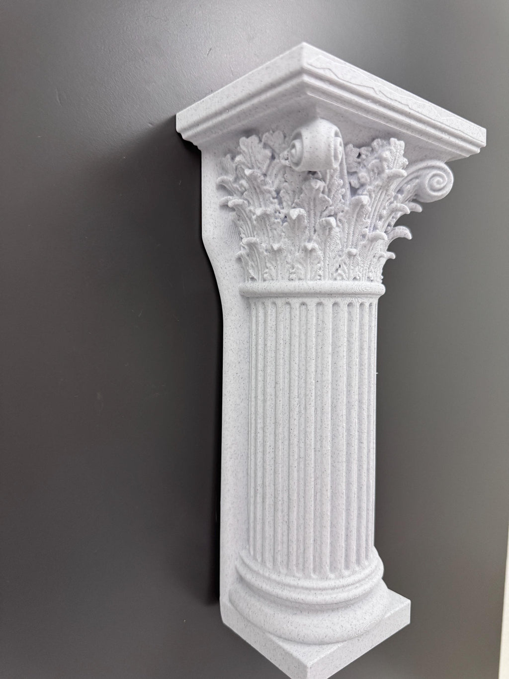 Column Wall Shelf | Greek Corinthian Pillar Sconce | Roman Architecture Decor | Classical Floating Display | Dark Academia Housewarming Gift