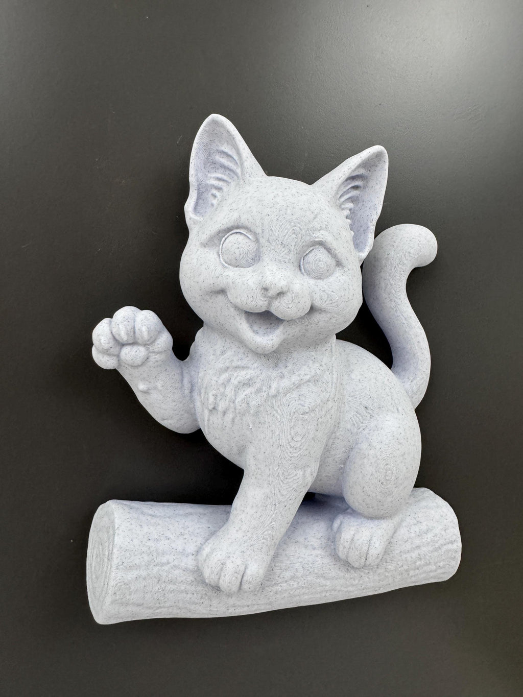 Cat Wall Sculpture | Kitten Wall Art | Cat Lover Gift | Funny Cat Wall Hanging | Nursery Animal Decor | Smiling Cat Wall Mount