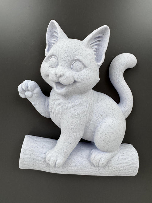 Cat Wall Sculpture | Kitten Wall Art | Cat Lover Gift | Funny Cat Wall Hanging | Nursery Animal Decor | Smiling Cat Wall Mount