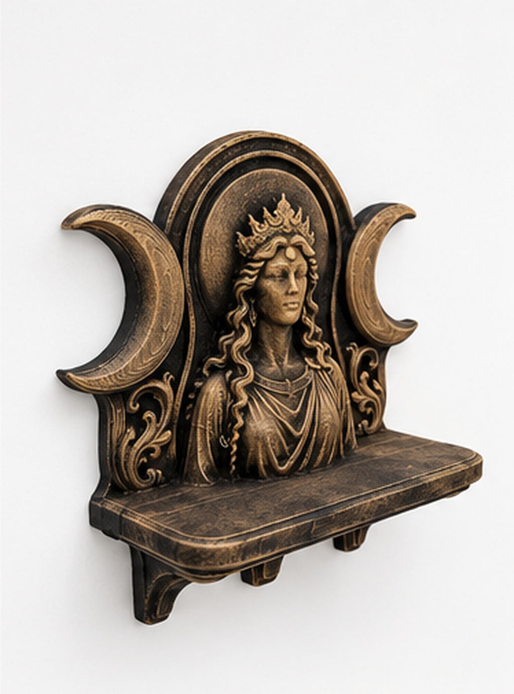 Right angle of the Hecate shelf showing ledge depth