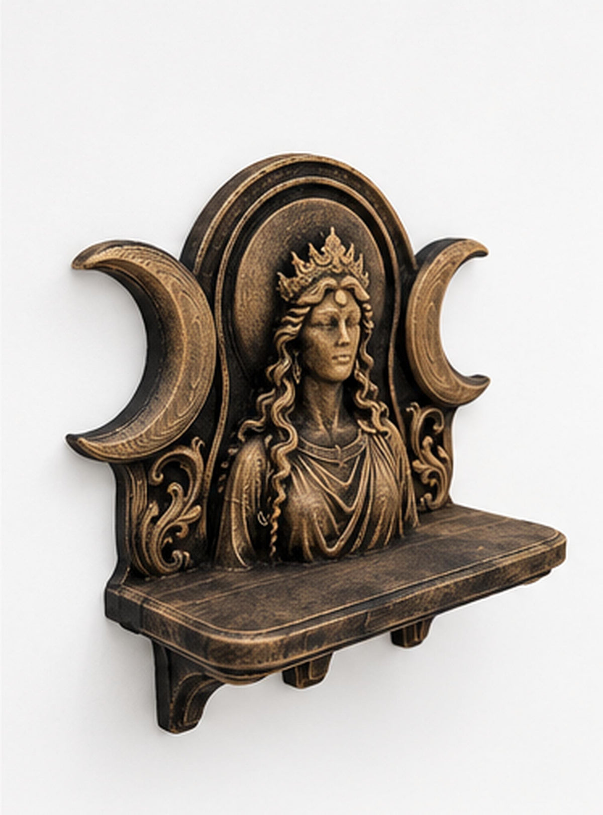 Right angle of the Hecate shelf showing ledge depth