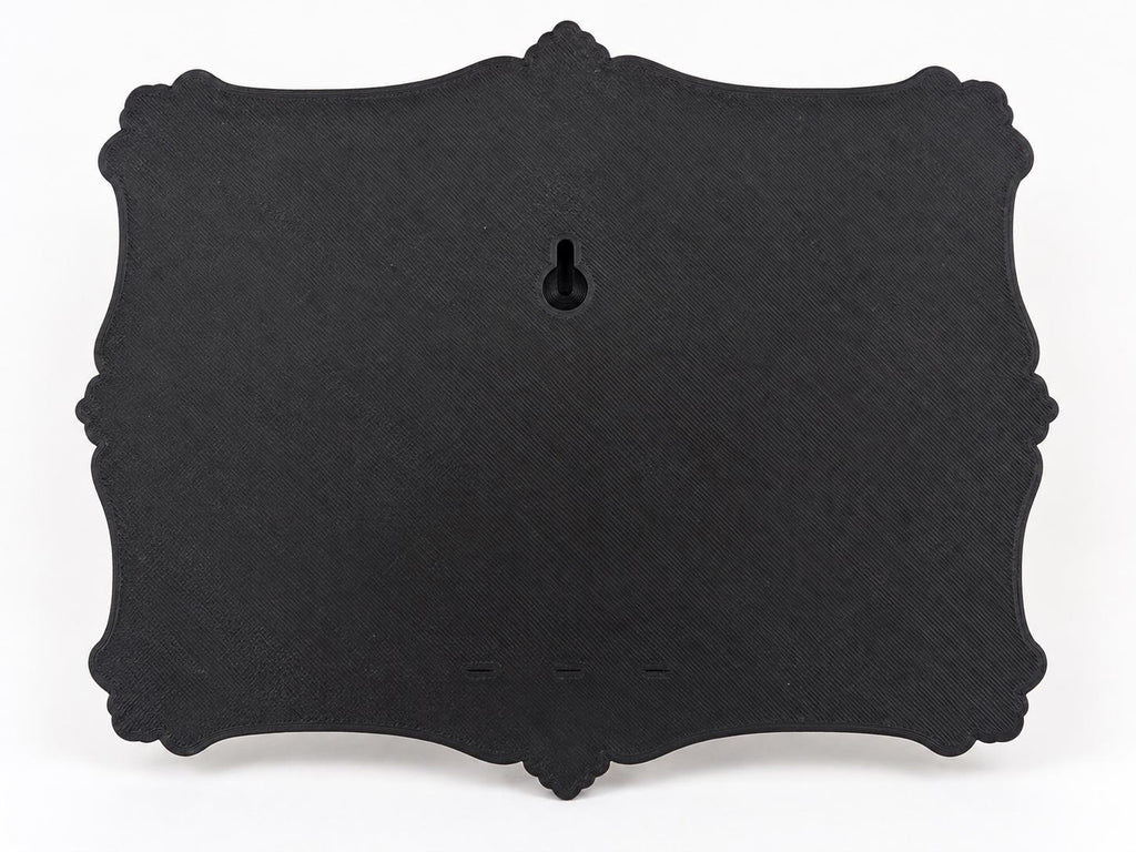 Back of the bathtub plaque showing the keyhole