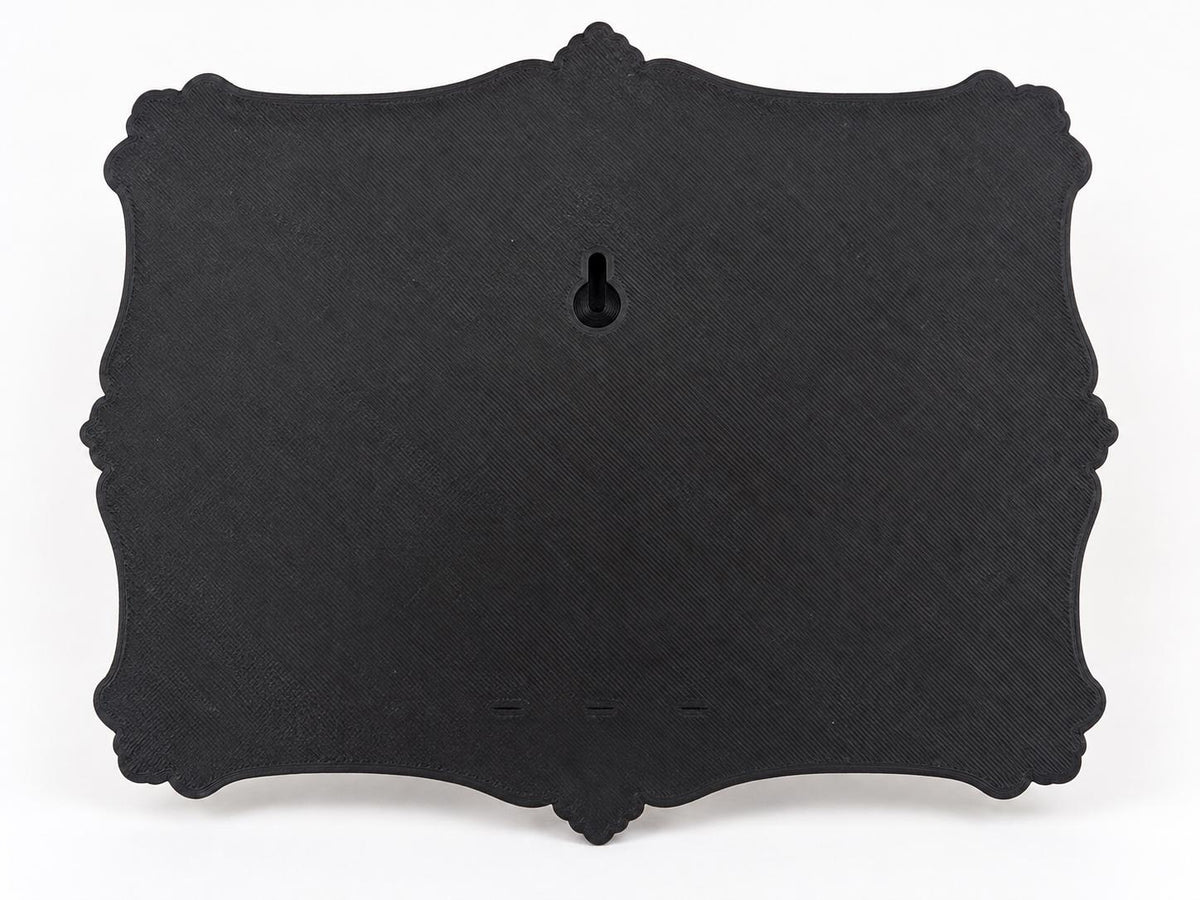 Back of the bathtub plaque showing the keyhole