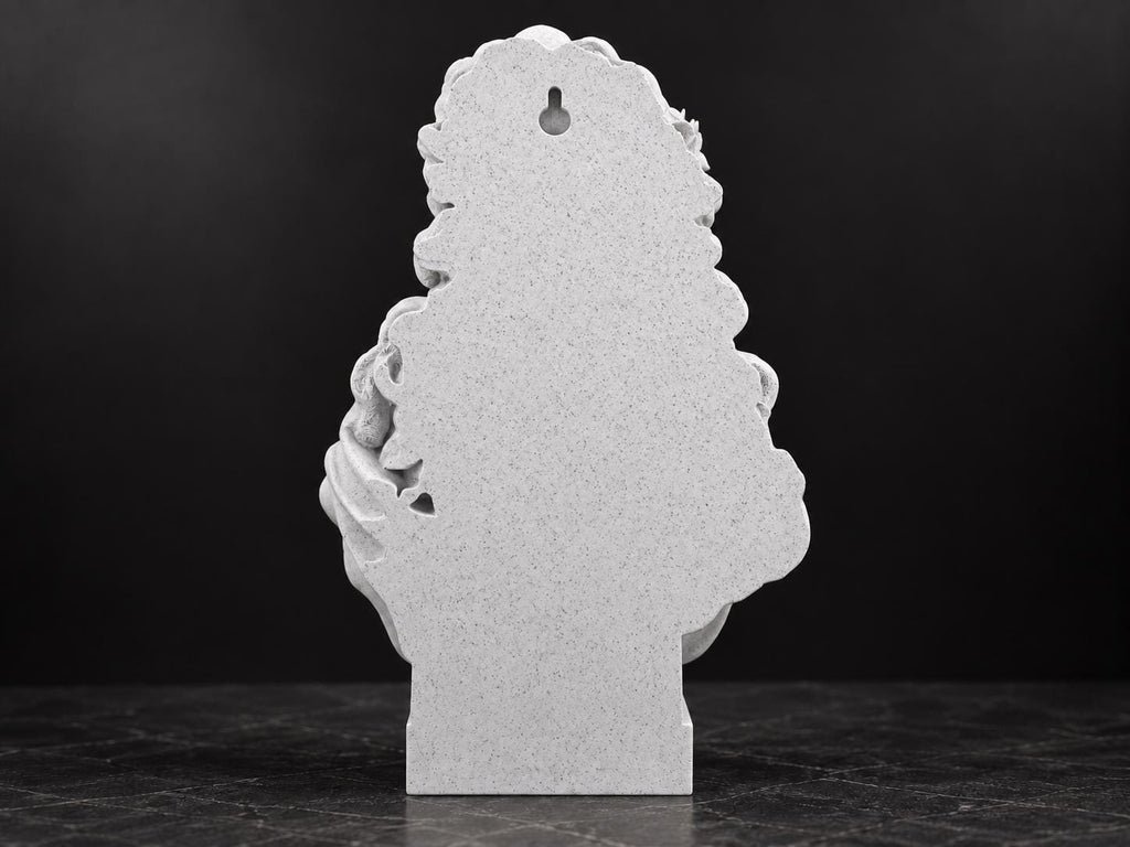 Back of the Aphrodite bust showing the keyhole slot