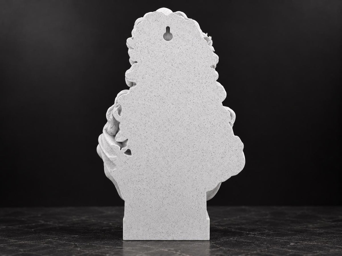 Back of the Aphrodite bust showing the keyhole slot