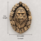 Bigfoot portrait wall plaque, alternate view