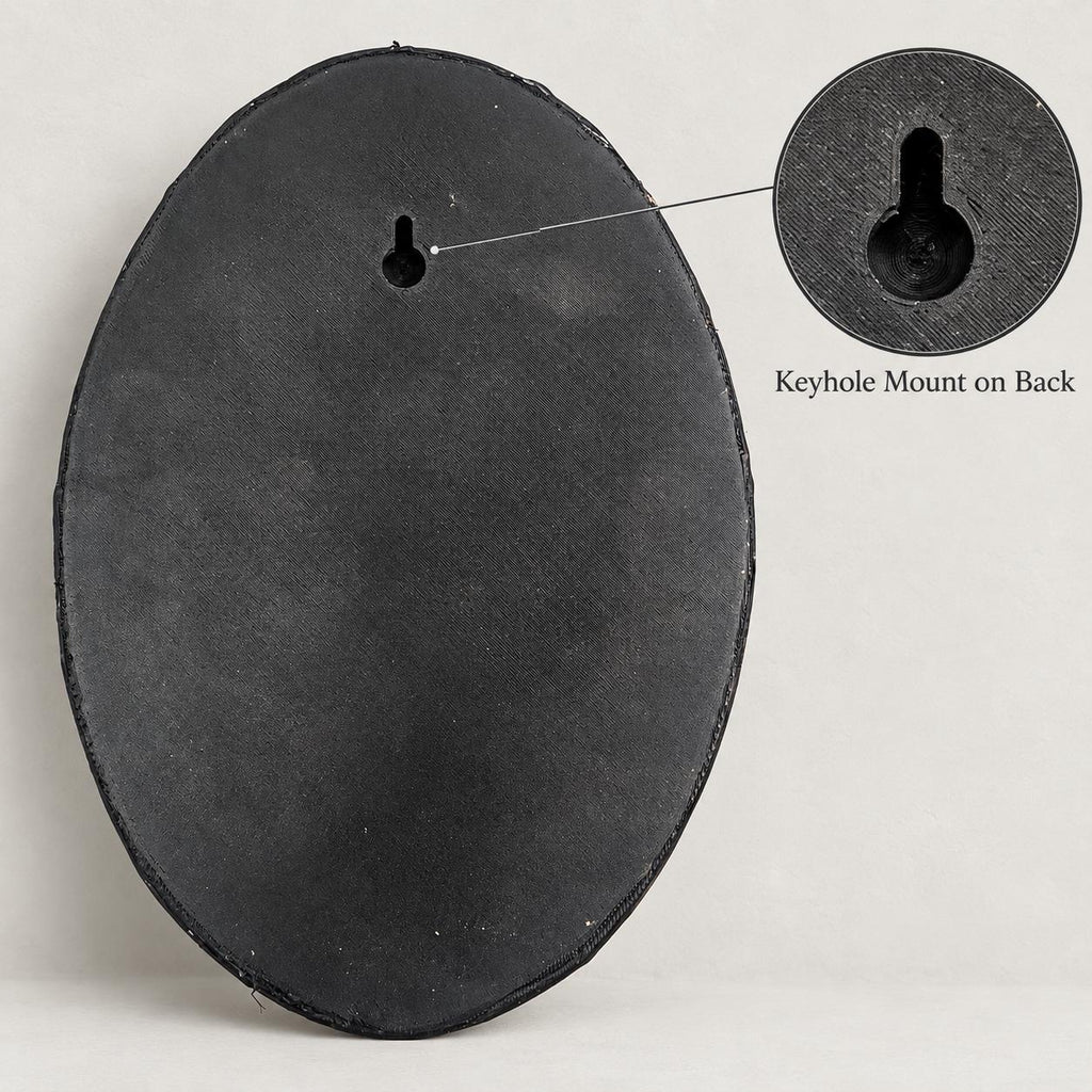 Bigfoot oval portrait wall sculpture, additional view