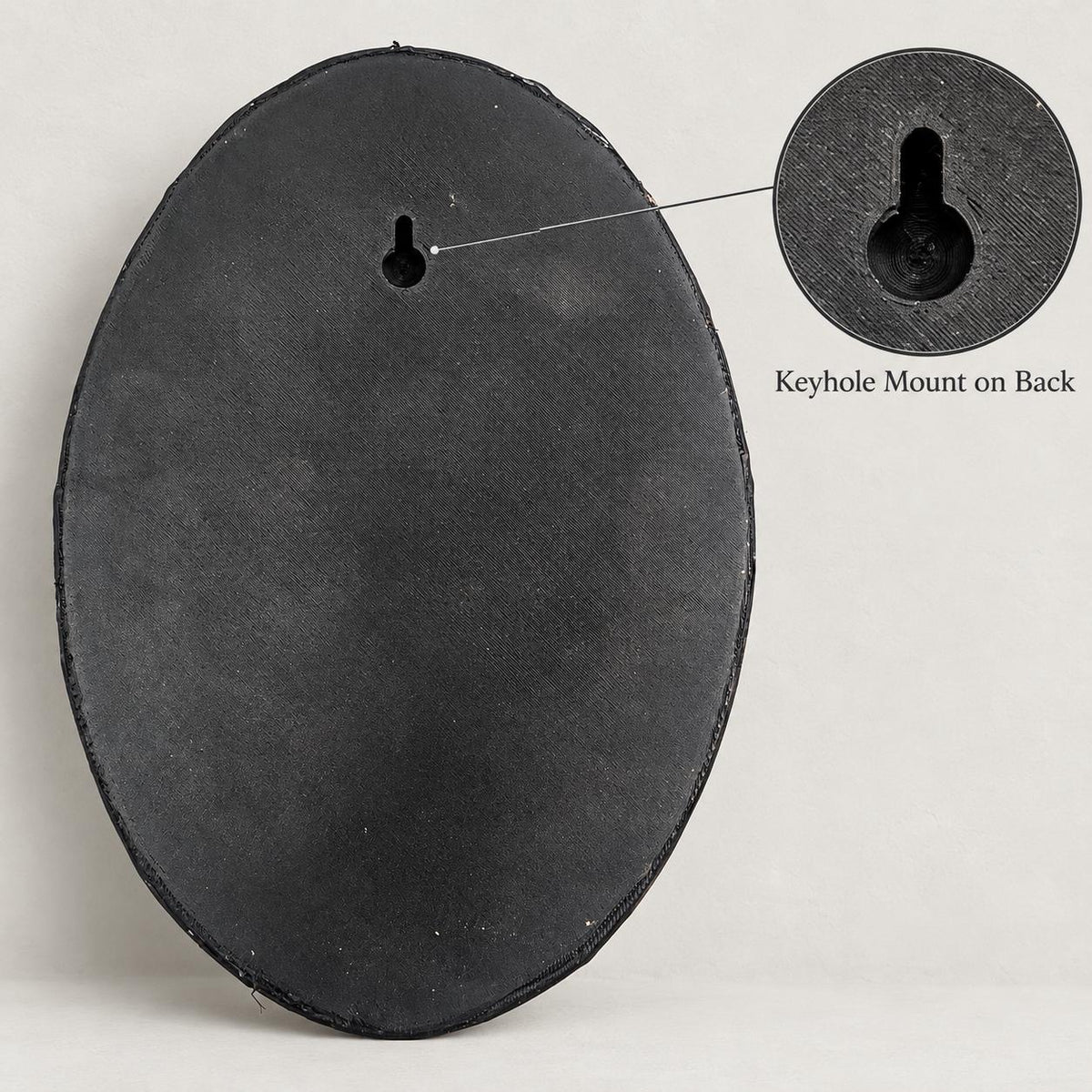 Bigfoot oval portrait wall sculpture, additional view